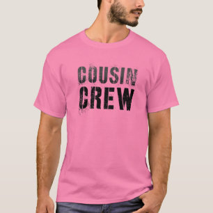 Camiseta Crew Cousin, Rosa, Engraçado Vovó, Reeducação Pawp