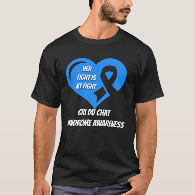 Camiseta Cri Du Chat Syndrome Awareness (Frente)