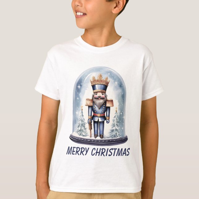 Camiseta Cria-água do quebra-cabeça do menino Natal (Frente)