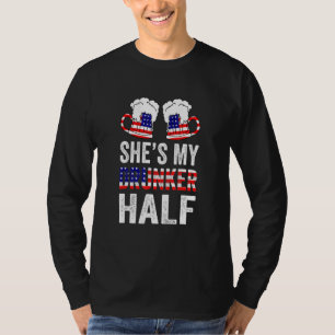Camiseta Cria Meu Bebendo De Meia Correspondência De Casal 