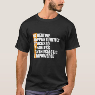 Camiseta Criação De Café Empo Motivacional Focado Sem Cubo