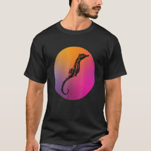 Camiseta Criação De Cavalos No Mar Retro - Oceano Animal Pa