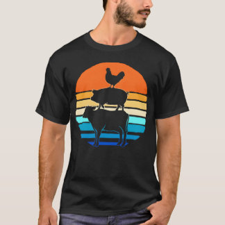 Camiseta Criação de gado retrô Fazendeiro de gado Exposição