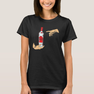 Camiseta Criação de Garrafas Vodka Adams Michelangelo