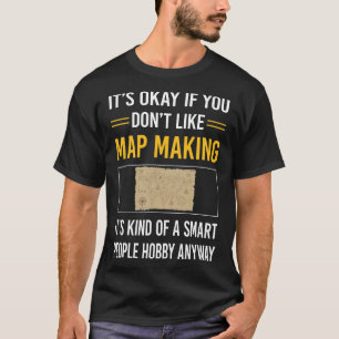 Camiseta Criação de Mapas Cartografia Cartógrafo