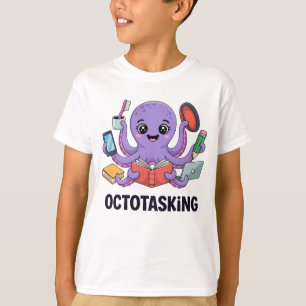 Camiseta Criação de Octotasking no Modo Multitarefa