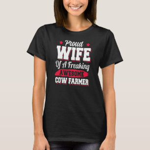 Camiseta Criação de Porcos Fazenda Agricultura Vaca Esposa