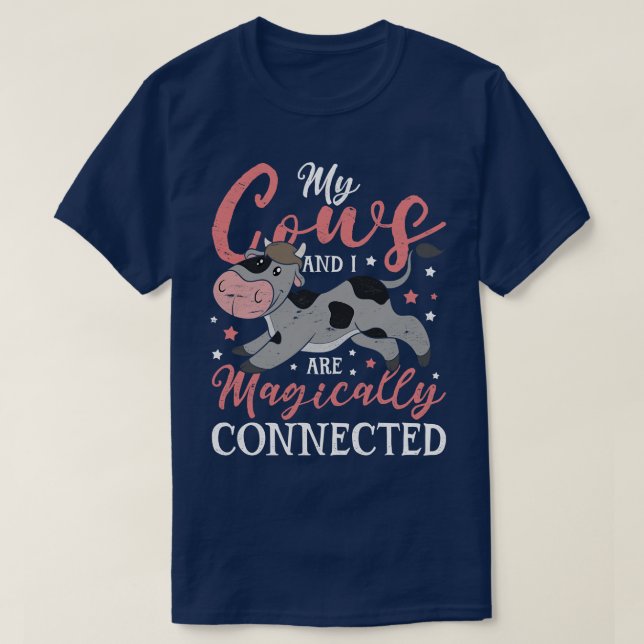 Camiseta Criação De Vaca Animal De Fazenda Engraçada (Frente do Design)