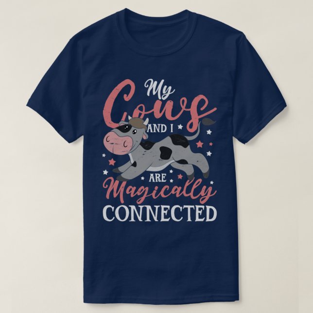 Camiseta Criação De Vaca Animal De Fazenda Engraçada (Frente do Design)