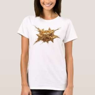 Camiseta Criação Personalizada de Estrelas Abstratas Laranj