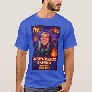 Camiseta Criações de Sweetpea amigo de jogos engraçado
