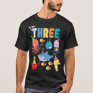 Camiseta Criações do Oceano de Animais do Mar Cinto - Terce