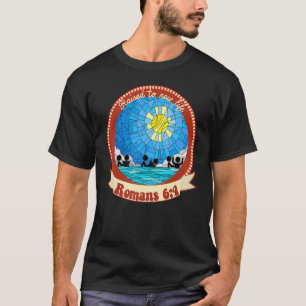 Camiseta Criada para o Batismo da Nova Vida para Homens Bat