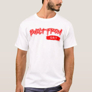 Camiseta Criado a partir do Grit™ Red Letters Real Hustle T