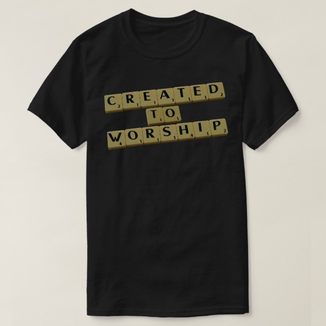 Camiseta Criado ao Culto (Frente do Design)