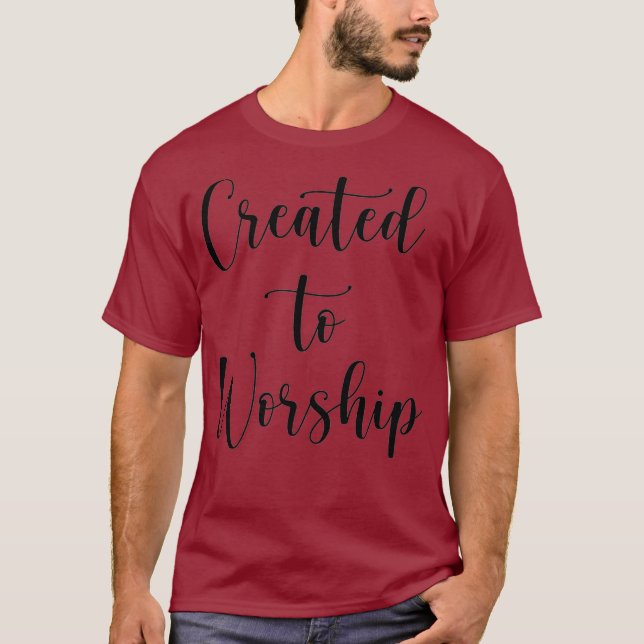 Camiseta Criado ao Elogio e Culto Cristão Culto (Frente)