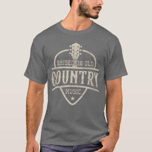 Camiseta Criado Com a Música Country Antiga dos Anos 80 e 9