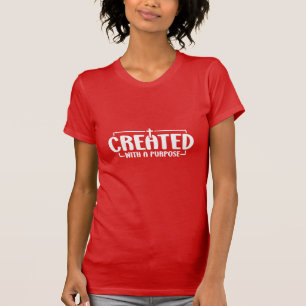 Camiseta Criado com um Propósito Inspiração Cristã