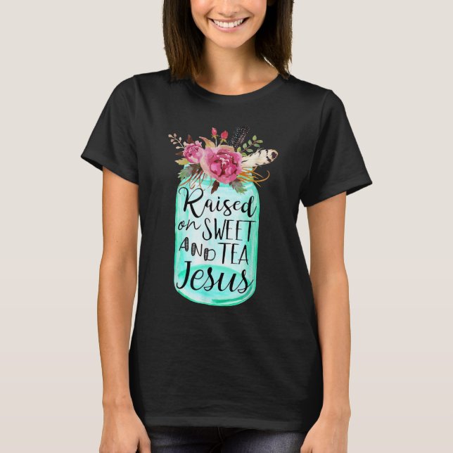 Camiseta Criado Em Chá E Jesus Doce (Frente)