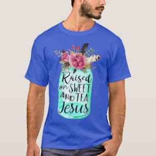 Camiseta Criado Em Chá E Jesus Doce