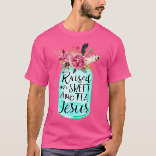Camiseta Criado Em Chá E Jesus Doce