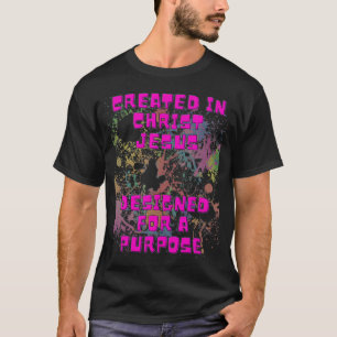 Camiseta Criado em Jesus Cristo projetado para uma VBS de p