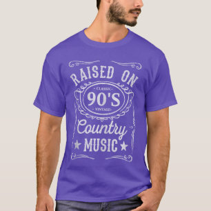 Camiseta Criado Na Música Country Dos Anos 90 Vintage Diver