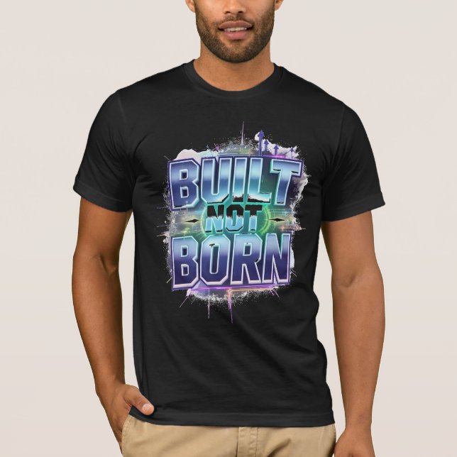 Camiseta CRIADO NÃO NASCER - Motivação de Grunge Urbano Neg (Frente)