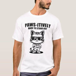 Camiseta Criado Pawsitivamente Para Impedir Motivação De Ga