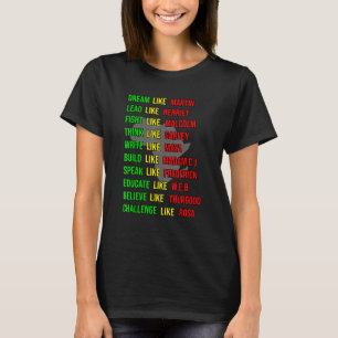 Camiseta Criado por Ensino História Negra Mês Crianças Orgu
