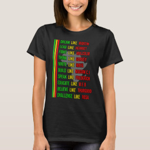Camiseta Criado por Ensino História Negra Mês Crianças Orgu