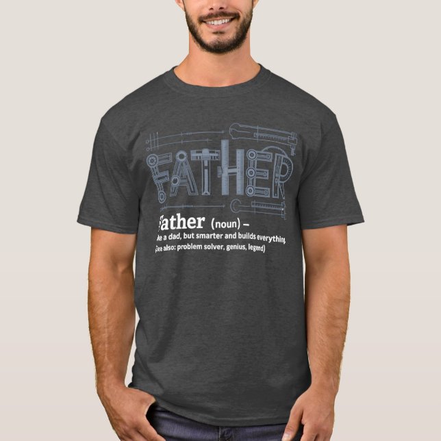 Camiseta Criador da Definição Pai do menino Tudo (Frente)