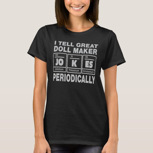 Camiseta Criador de Bonecas Colega de Trabalho Eu Conto Gra (Frente)