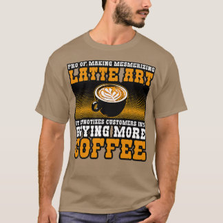 Camiseta Criador De Café Pro De Mesmerização De Fazeres Art
