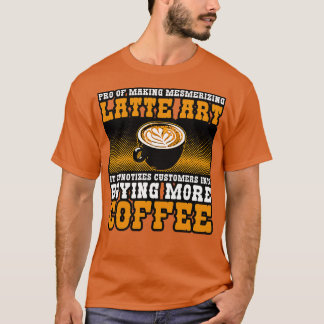 Camiseta Criador De Café Pro De Mesmerização De Fazeres Art