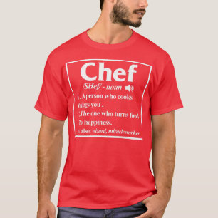 Camiseta Criador de Comida de Cook de Definição de Chef Gr