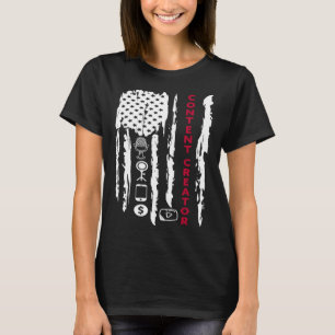 Camiseta Criador de conteúdo blogger vlogger influenciador