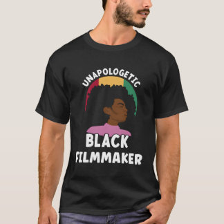 Camiseta Criador de Filmagem Negro sem desculpas, African A