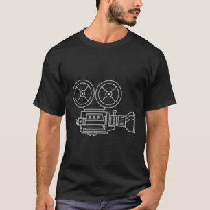 Camiseta Criador de Filme Antigo Diretor de Câmera