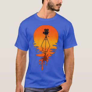 Camiseta Criador de Filmes de Estilo Retroativo Vintage _nx