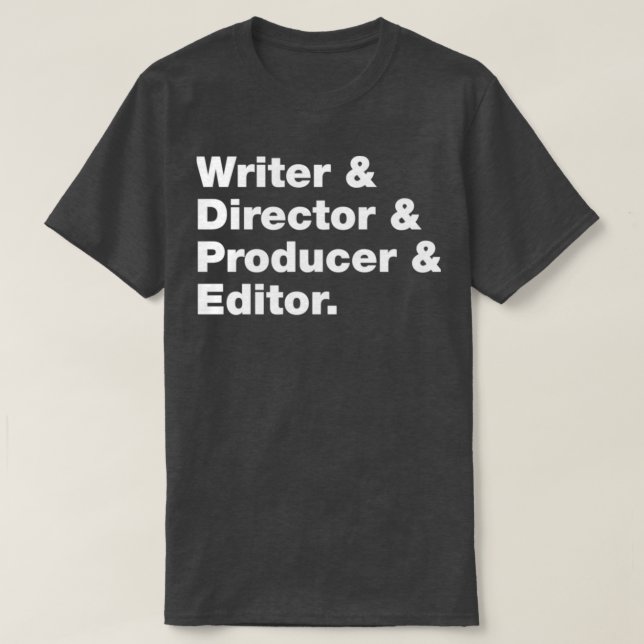 Camiseta Criador de filmes - Leitor de páginas - Diretor de (Frente do Design)