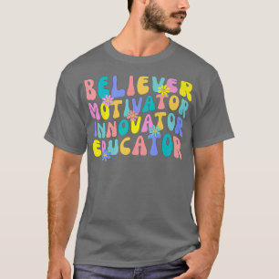 Camiseta Criador de Motivador Crente Educador Retro