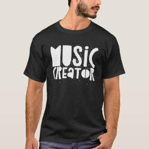 Camiseta Criador de Música Produtor Musical Citando Piano G