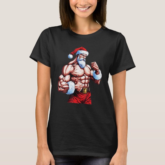 Camiseta Criador de Porcos de Natal da Tripulação de Ajusta (Frente)