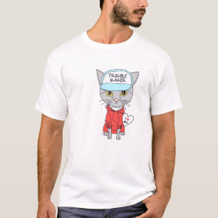 Camiseta criador de problemas amante de gatos
