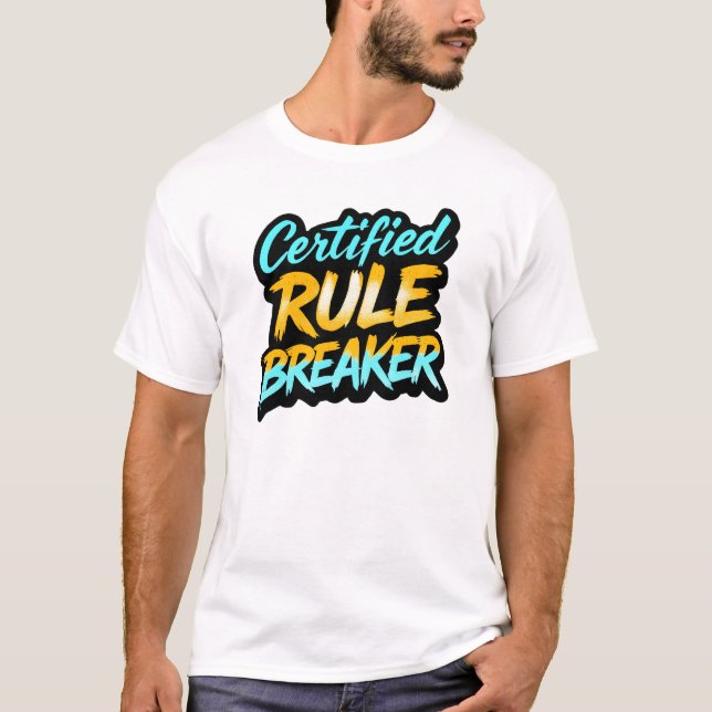 Camiseta Criador de Regras Certificado | Grafite elegante (Frente)
