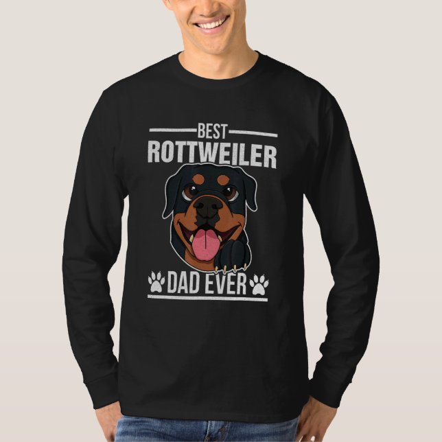 Camiseta Criadores de cães Rottweiler Dono de cães Dito 39 (Frente)
