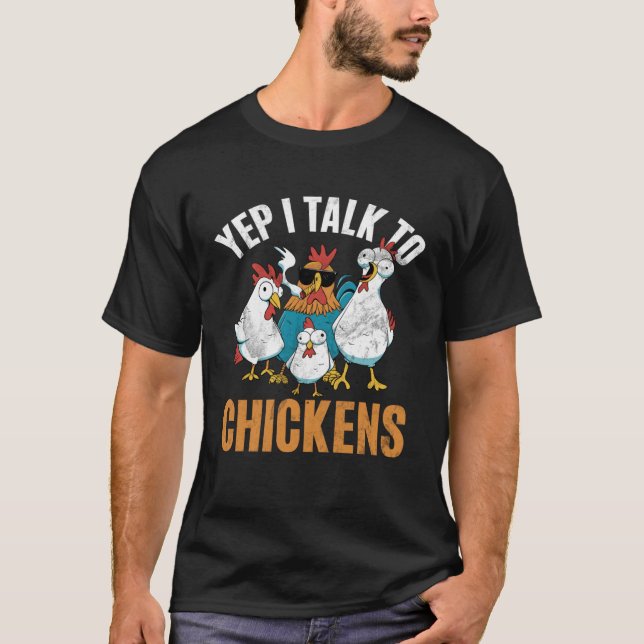 Camiseta Criadores de frango e agricultores criam galinhas  (Frente)
