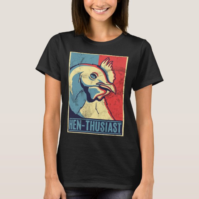 Camiseta Criadores de frango e agricultores criam galinhas  (Frente)
