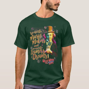 Camiseta Criadores de música Willy Wonka menino menino